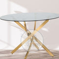 Mesa Dubái Gold circular 100 cm