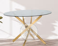 MESA DUBAI GOLD 120 CM