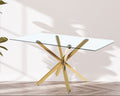 Mesa Madrid Rectangular 140x80 cm DORADO