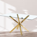 Mesa Madrid Rectangular 140x90 cm DORADO