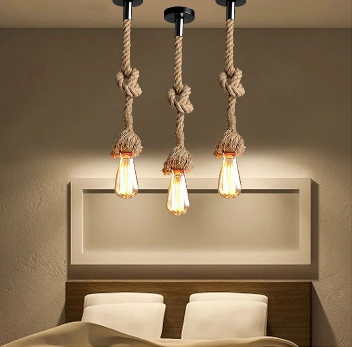 Lamp 1 bulb rope