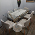 JUEGO COMEDOR 140X90 + SILLAS FIORI FELPA