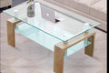 Mesa de Centro Rectangular de Vidrio