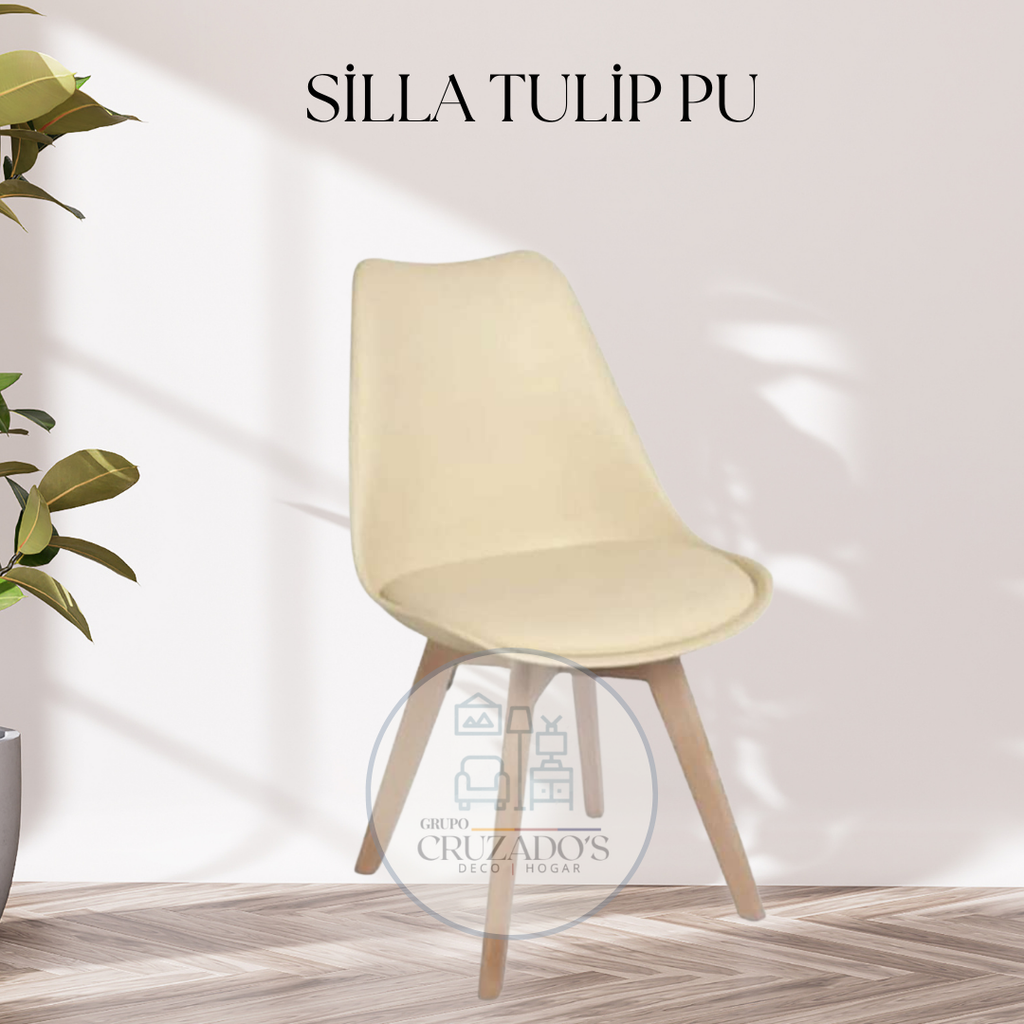 Mesa circular 120 cm + sillas tulip