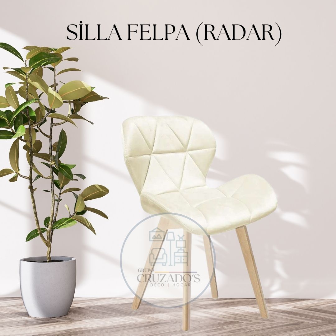 Comedor circular 100cm + 4 Silla sillas fiori felpa
