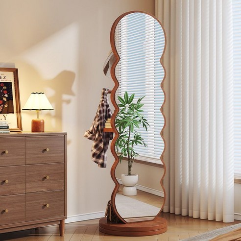 360° Rotating Full Body Mirror COFFEE