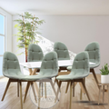 JUEGO COMEDOR 140X90 + SILLAS BUCKLE CAPITONE BEIGE
