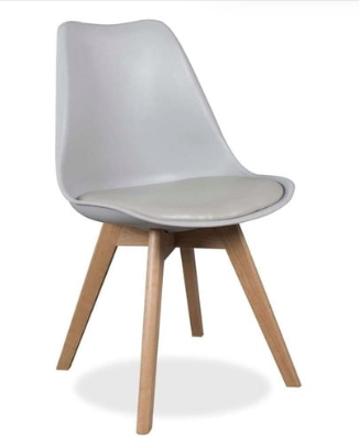 Dining set: Circular Tulip table 80cm plus 4 Tulip chairs