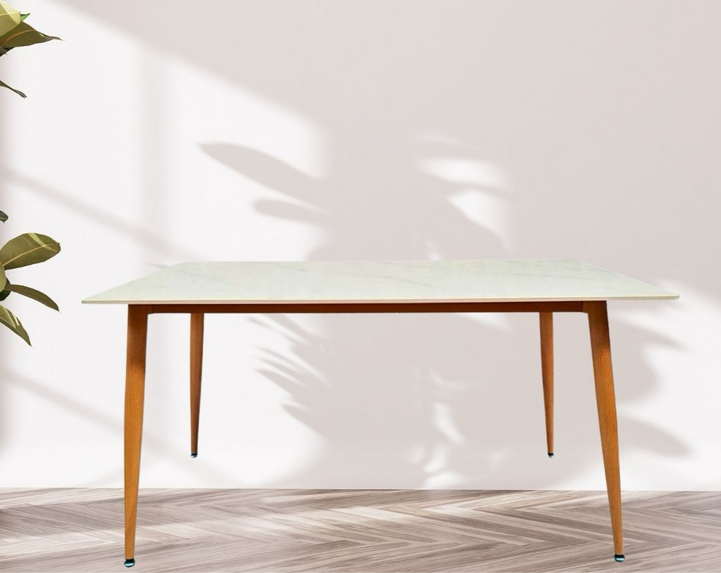 Mesa Rectangular Mármol Blanca 180x100cm