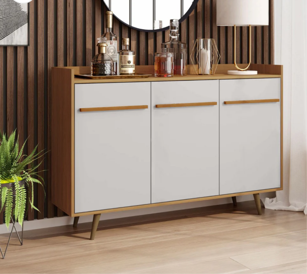Sideboard Buffet Bar Quartz Cinnamon Winter White