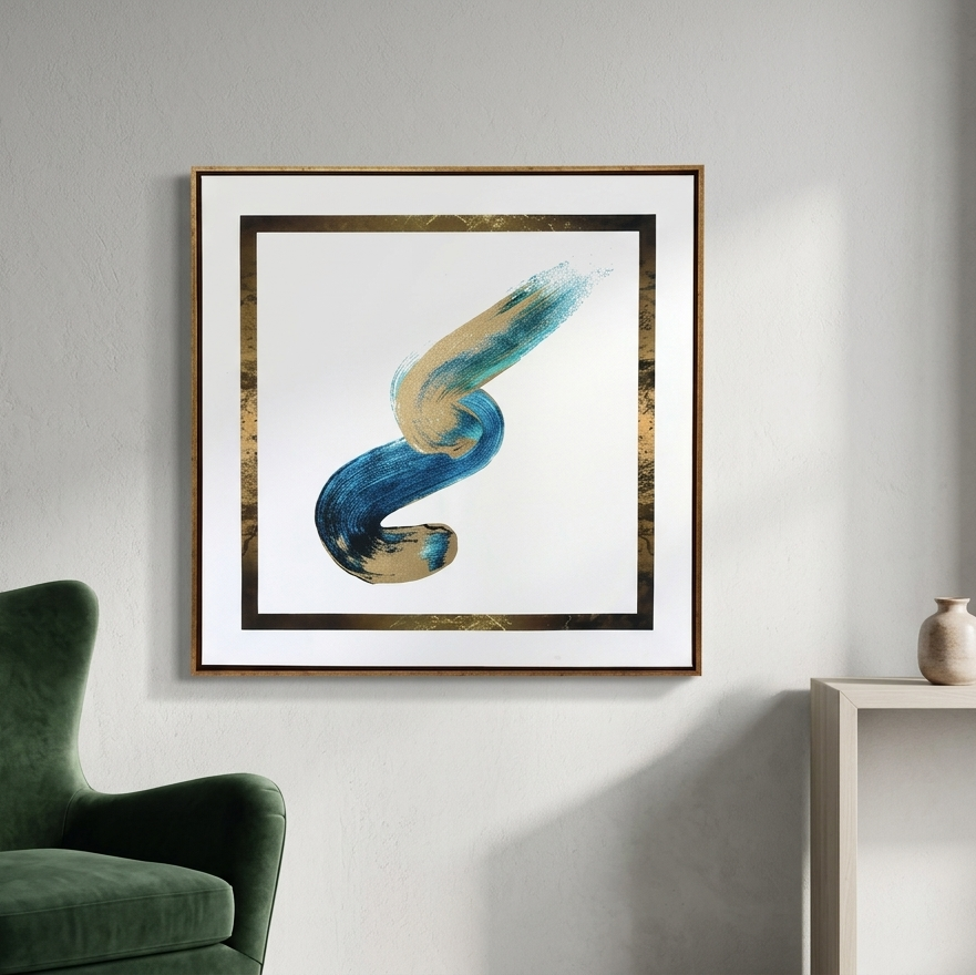 Decorative Painting 80x80 Gold Frames
