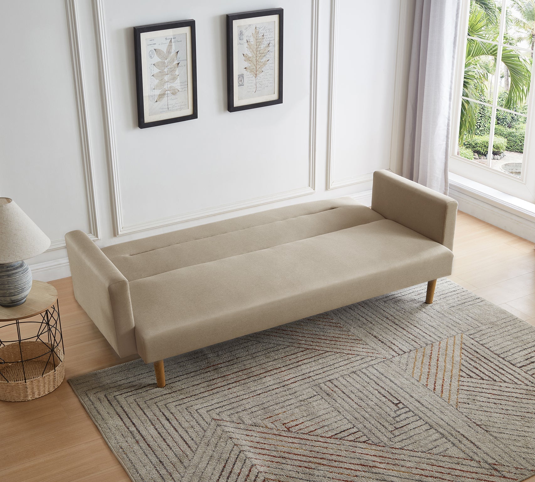Sofá Cama Sara - Lino Beige