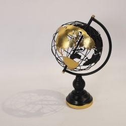 GLOBO TERRÁQUEO DE METAL