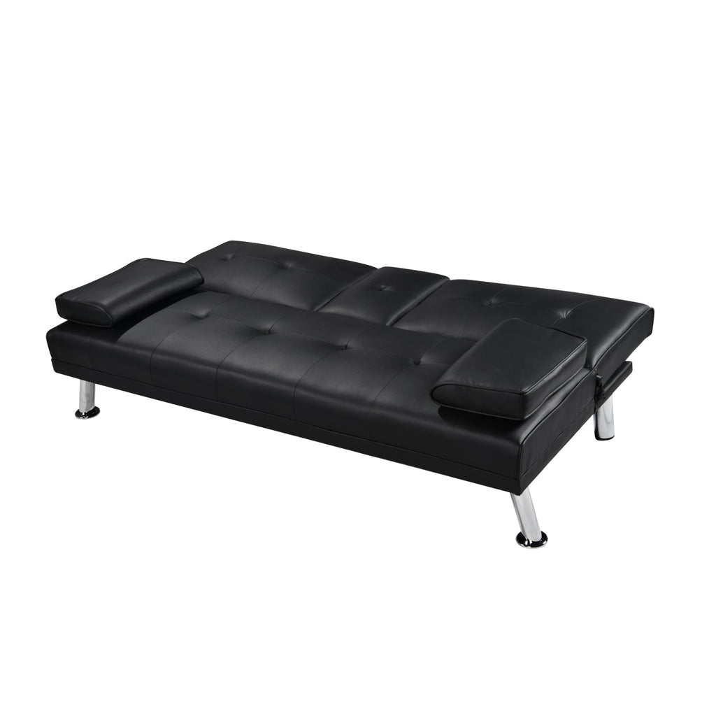 Sofá Cama Apoyabrazos - Lino Negro