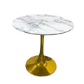 Mesa Tulip MDF Base Dorada 80 cm