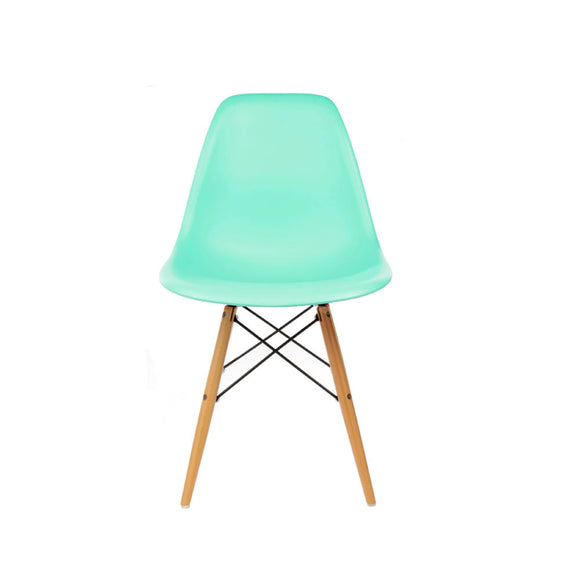 Mesa de comedor Tulip circular 80 cm más 4 sillas Eames